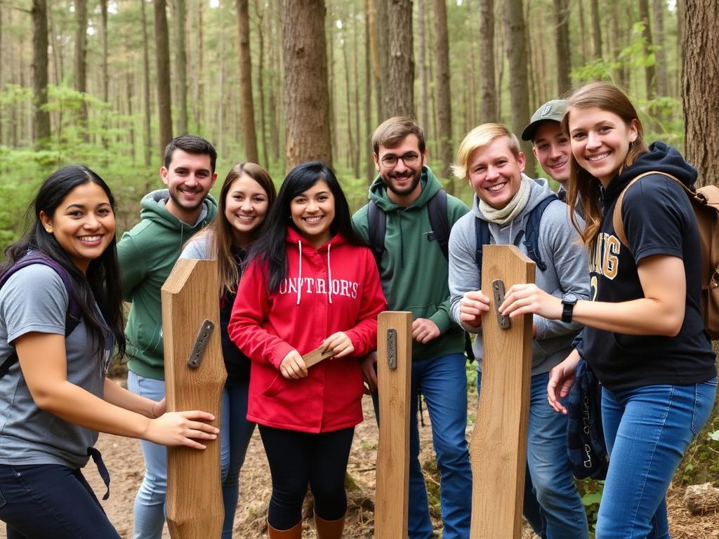 Волонтёры создают тропу